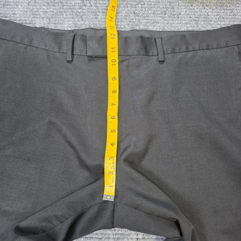 Kenneth Cole Reaction Flat Front Dress Pants Men's Size‎ 42x32 Black
